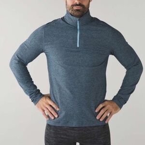 Lululemon Surge Warm 1/2 Zip * Alberta Lake / Caspian Blue XL